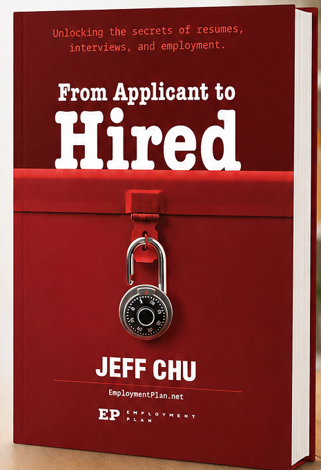Book cover of From Applicant to Hired by Jeff Chu