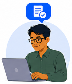 Admin reviews request